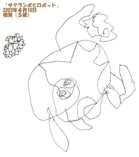 �`���̊G�u�T�N�����{�ƃ��{�b�g�v2003�N�S��10��